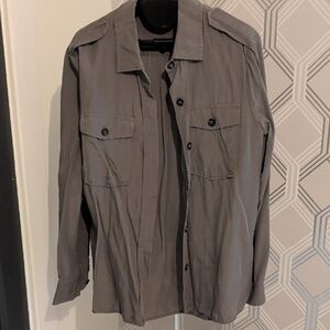 Lord & Taylor Men's Charcoal Shirt Jacket